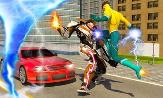 Lightning Flash Hero Speed Robot Transformation 海报