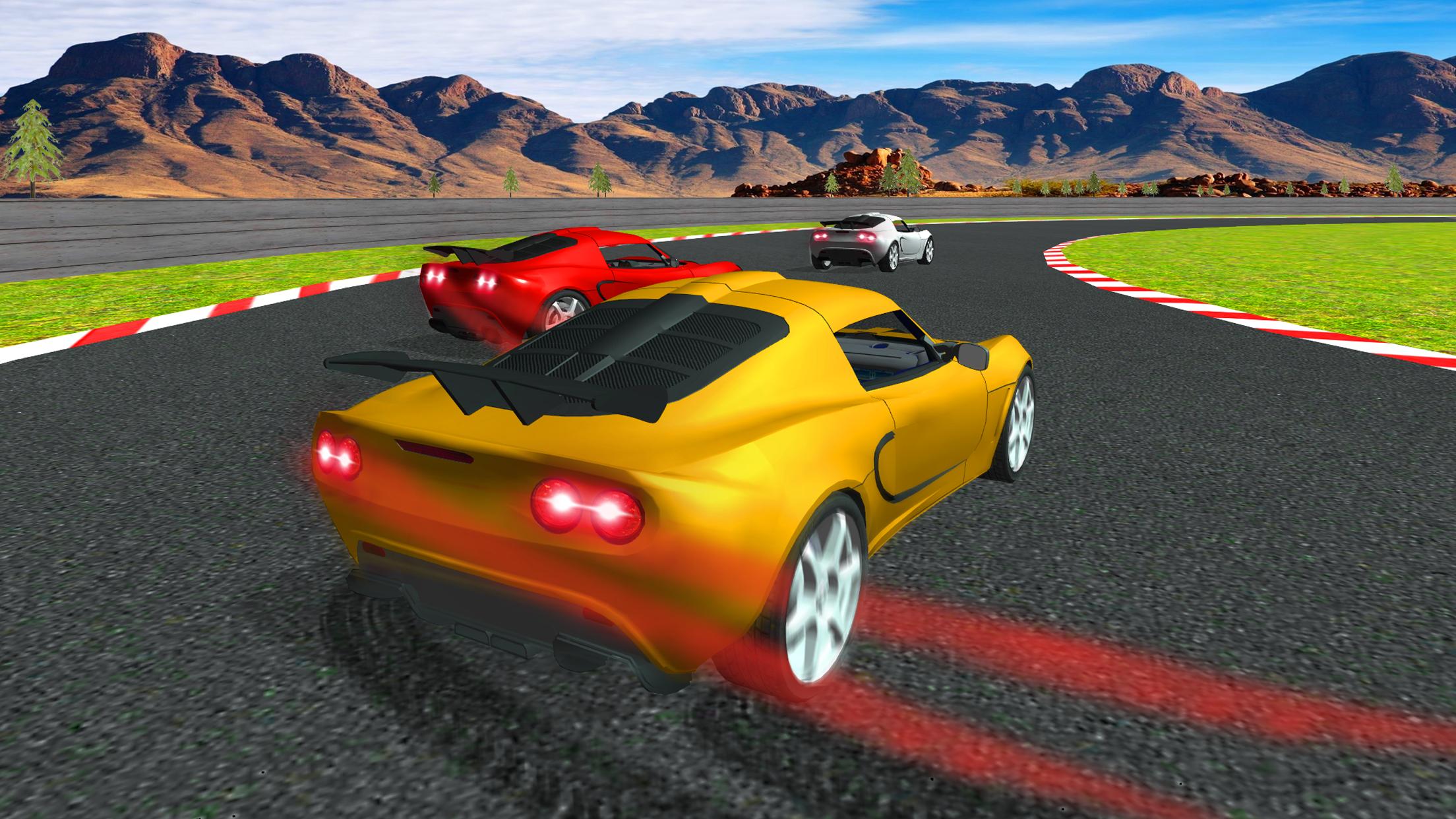 Cars speed racing