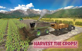 Real Tractor Farming Simulator 18 Harvesting Game Affiche