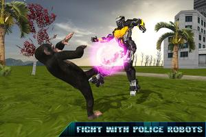 Flying Apes vs Police Robot Survival poster