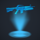 Hologram 3D Gun Simulator Free icône