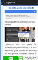 Guide Photography Lightroom اسکرین شاٹ 3