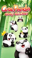 Cute Panda Sticker Affiche