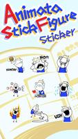 Animate Stick Figure Sticker imagem de tela 1