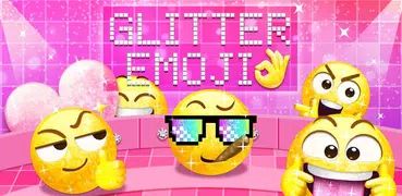 Glitter Emoji Sticker for Messenger