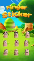 Funny Finger Sticker imagem de tela 1