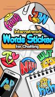 Slang Words Emoji Sticker Affiche