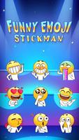 Funny Emoji Stickman Sticker capture d'écran 2