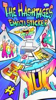 #The Hashtags Emoji Sticker With Funny Emotions Affiche