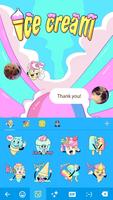 Ice Cream Keyboard Sticker imagem de tela 2