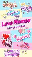Love Names Emojis ポスター