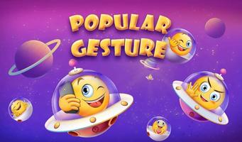 Emoji with Popular Gesture  captura de pantalla 3
