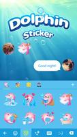 Funny Pink Dolphin Sticker capture d'écran 2