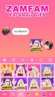 #ZAMFAM Funny GIFs by Emoji Keyboard Facemoji imagem de tela 2