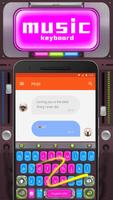 Music Emoji Keyboard Theme imagem de tela 2