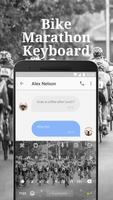 Bike Marathon Keyboard Theme & Emoji Keyboard Screenshot 1