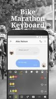 Bike Marathon Keyboard Theme & Emoji Keyboard 스크린샷 2