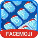 Blue Christmas Snow & Silent Night Keyboard Theme APK
