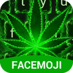 ”Neon Green Rasta Weed Keyboard Theme for Android