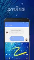 Ocean Fish Keyboard Theme for Whatsapp imagem de tela 3