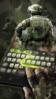 Army Camo Keyboard Theme for Woodland & Emoji capture d'écran 3