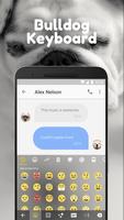 English Bulldog Emoji Keyboard Theme For Snapchat پوسٹر