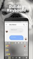 English Bulldog Emoji Keyboard Theme For Snapchat capture d'écran 2