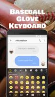 Baseball Glove Keyboard Theme โปสเตอร์