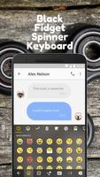 Poster Black Fidget Spinner Keyboard Theme for hangouts