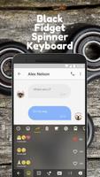 برنامه‌نما Black Fidget Spinner Keyboard Theme for hangouts عکس از صفحه