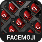 آیکون‌ Black&Red Skull Flower Keyboard Theme for Snapchat