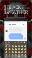 پوستر Black&Red Skull Flower Keyboard Theme for Snapchat