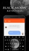 Black Moon Keyboard Theme & Emoji Keyboard تصوير الشاشة 1