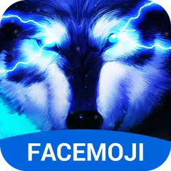 3D Wolf Keyboard Theme & Blue Lightning Keyboard