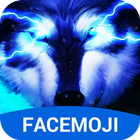 3D Wolf Keyboard Theme icône