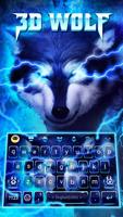 3D Wolf Keyboard Theme capture d'écran 1