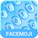 Blue Water Drop & Rainy Mood Emoji Keyboard Theme aplikacja