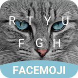 Blue Eyes Cat Keyboard Theme for Whatsapp Zeichen