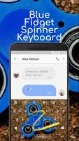 Blue Fidget Spinner Keyboard Theme for Samsung imagem de tela 3