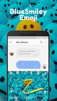 3 Schermata Blue Smiley Emoji Keyboard Theme for Instagram