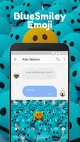 1 Schermata Blue Smiley Emoji Keyboard Theme for Instagram