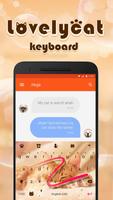 Lovely Cute Cat Emoji Keyboard Theme For Facemoji capture d'écran 3