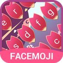 APK Pink Sakura Flower Emoji Keyboard Theme🌸