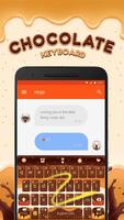 Yummy Strawberry Chocolate Emoji Keyboard Theme🍫 Ekran Görüntüsü 3
