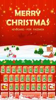 Merry Christmas Wallpaper & Emoji Keyboard Theme poster
