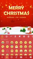 Merry Christmas Wallpaper & Emoji Keyboard Theme capture d'écran 2
