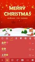 Merry Christmas Wallpaper & Emoji Keyboard Theme capture d'écran 3