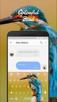 Colorful Bird Keyboard Theme & Emoji Keyboard اسکرین شاٹ 1