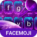 Purple Galaxy Emoji Keyboard for Android APK