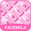 Crystal Pink Emoji Keyboard Theme for Hangouts